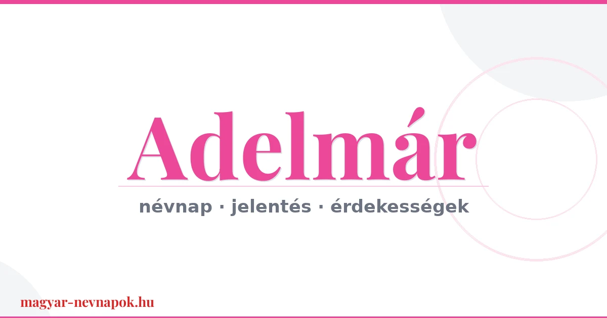 Adelmár névnap – névnap kártya