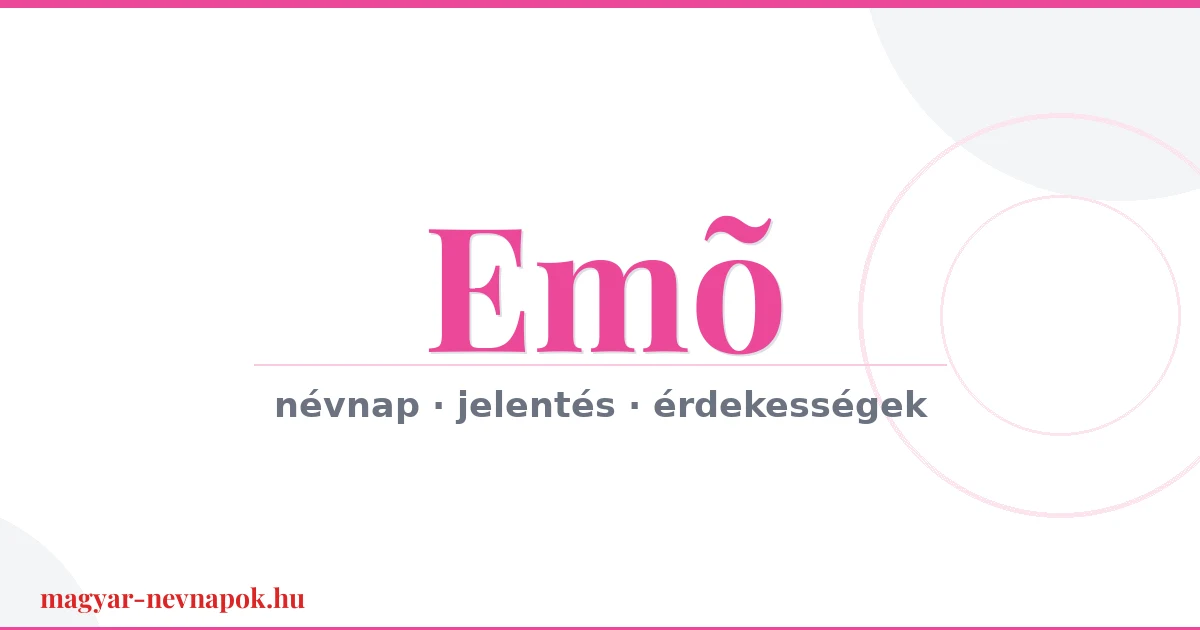 Emõ névnap – névnap kártya