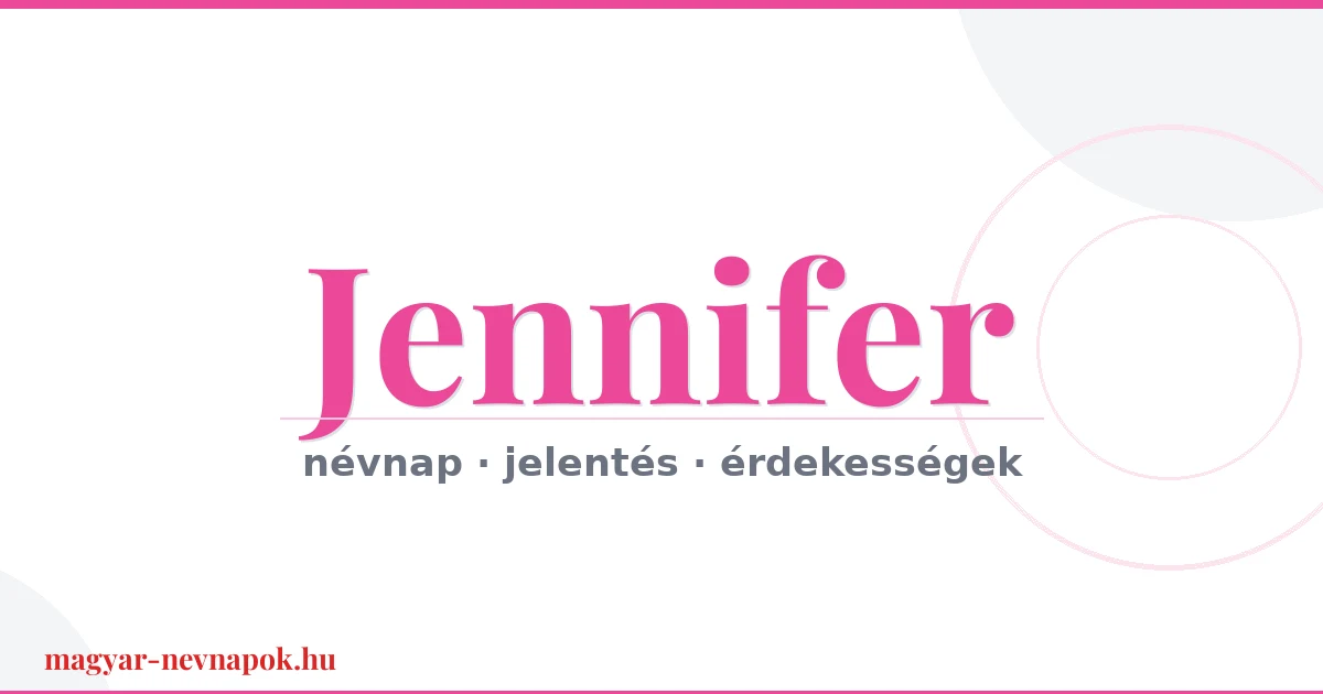 Jennifer névnap – névnap kártya