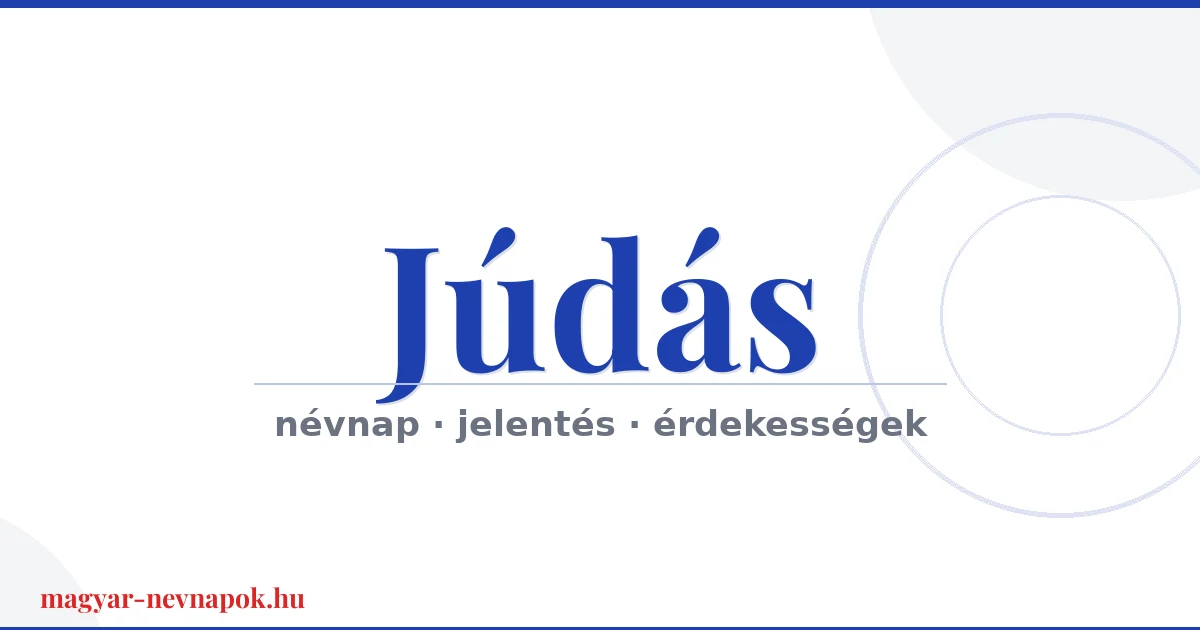 Júdás névnap – névnap kártya