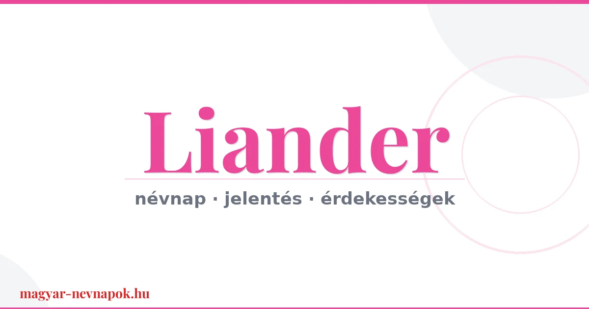 Liander névnap – névnap kártya
