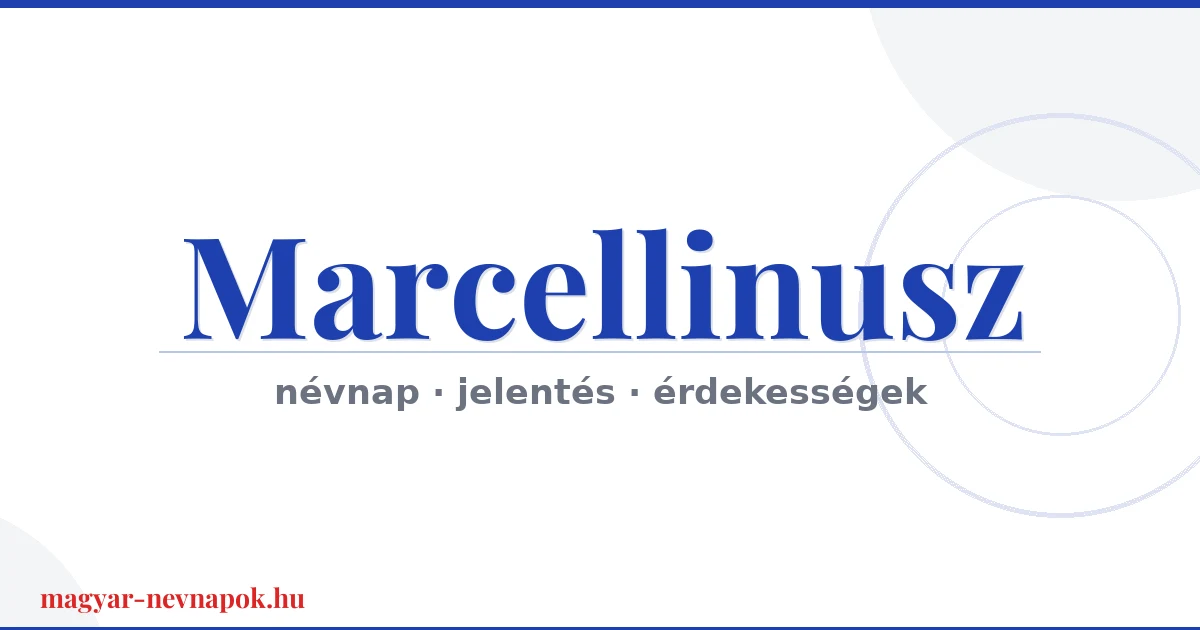 Marcellinusz névnap – névnap kártya