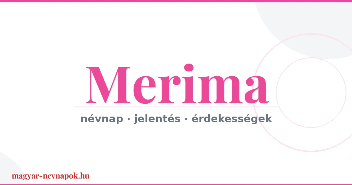 Merima névnap – névnap kártya