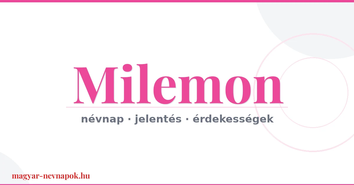 Milemon névnap – névnap kártya