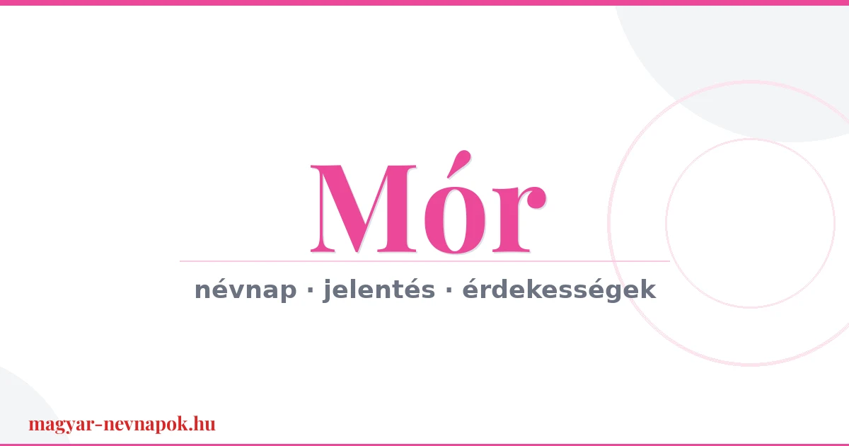 Mór névnap – névnap kártya