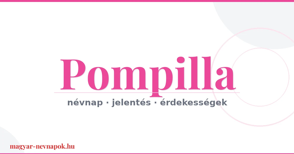 Pompilla névnap – névnap kártya