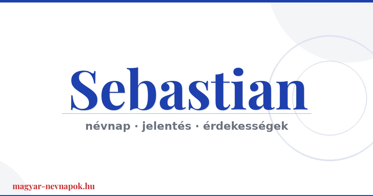 Sebastian névnap – névnap kártya