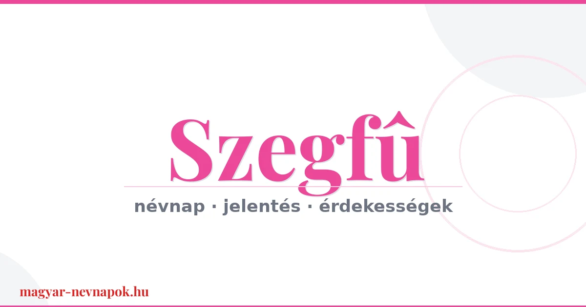 Szegfû névnap – névnap kártya
