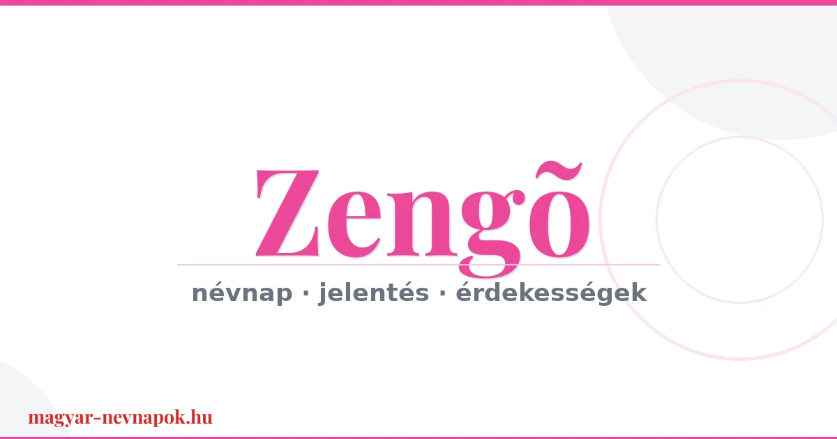 Zengõ névnap – névnap kártya
