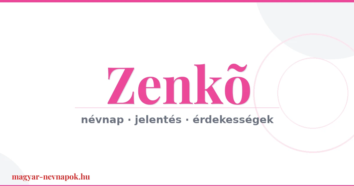 Zenkõ névnap – névnap kártya