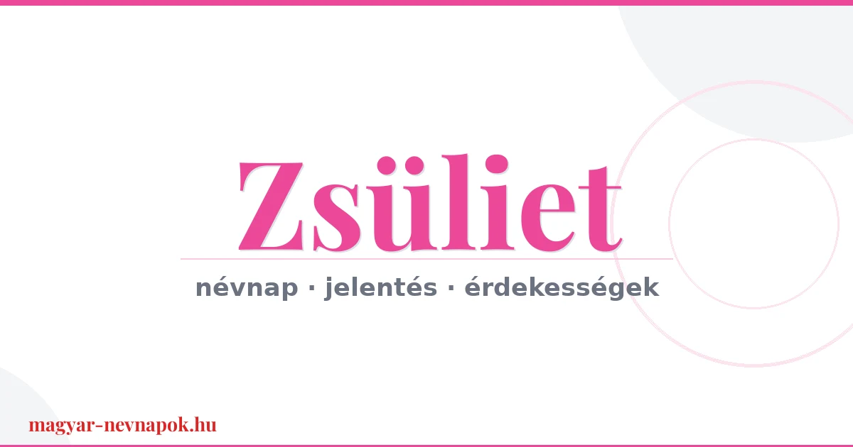 Zsüliet névnap – névnap kártya